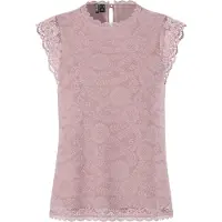Pieces Olline Lace Ermeløs Bluse