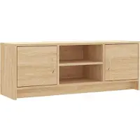 vidaXL TV-benk sonoma eik 102x30x37,5 cm konstruert tre