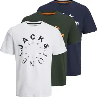 Jack & Jones Warrior Kortarmet T-skjorte 3 Enheter