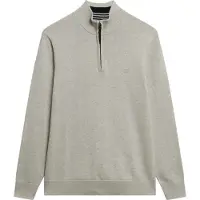 Superdry for man. M6110690A Essentials Half Zip Sweater grey (XXL), Casual, Cotton