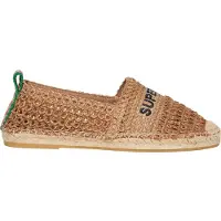 Superdry for woman. WF110303A Brown raffia embroidered espadrilles (38), Fabric, Flat, None, Casual
