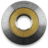 Titaner Mini Slide Rule Titanium + Copper