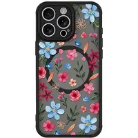 Mtp Products iPhone 15 Pro Max Stilig beskyttende magnetisk-deksel - fargerike blomster