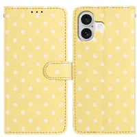 Mtp Products iPhone 17 lommebokveske med prikkmønster - gul