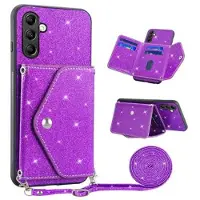 Mtp Products Samsung Galaxy S25/S24 Stardust Deksel med Kortlomme - Lilla