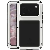 Love Mei iPhone 17 Pro Powerful Hybrid-deksel - Hvit