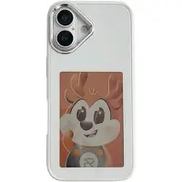 Mtp Products iPhone 17 InkZone DIY E-Ink NFC-deksel - Hvit