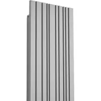LUCANDE utendørs LED-vegglampe, Melira, lengde 60 cm, lysegrå