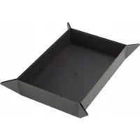 GameGenic : Magnetic Dice Tray - Rectangular - Black/Gray