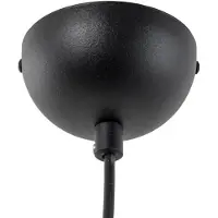 Opviq Hengelampe Berceste, svart, metall, Ø 22 cm, E27