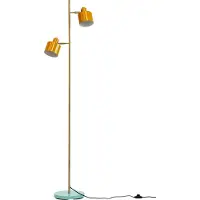Dyberg-Larsen Ocean gulvlampe, karri/messing/turkis