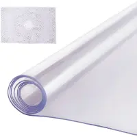 Vevor plastbordtrekk, 40 x 80 tommer 2,0 mm tykk gjennomsiktig bordbeskytter, rektangulær PVC-skrivebordsmatte, vanntett og enkel rengjøring skrivebordsunderlagsduk, til kontorkommode spisebord nattbo
