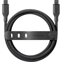 PanzerGlass empower by - USB-kabel - USB-C (hann) til USB-C (hann) - USB 2.0 - 48 V - 5 A - 2 m - Hurtiglading opptil 240W - romsvart