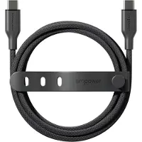 PanzerGlass empower by Racing - USB-kabel - USB-C (hann) til USB-C (hann) - USB 2.0 - 20 V - 3 A - 1.2 m - Hurtiglading opptil 60W - romsvart