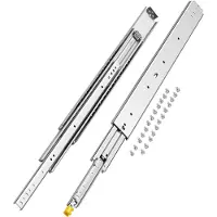 Vevor 1 par fullt uttrekkbare skuffeskinner 16 18 20 24 30 35 37,4 59 24 32 36 40 48 60 tommer, 500 lbs lastekapasitet Låsbare skuffeskinner, kulelager med låsbar sidemontert skuffeskinne