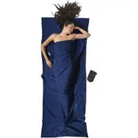 Cocoon lett reisesovepose, rektangulær, 220 x 90 cm, 100 % mikrofiber, twilight blue