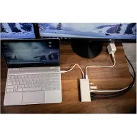 J5CREATE JCD381-N - Dokkingstasjon - USB-C - 2 x HDMI - 1GbE
