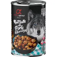 Alpha Spirit Dog Meatballs 6 x 400 g – Svin og karve