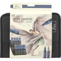 Nassau TWIN MARKERS 24 pcs in pencil case