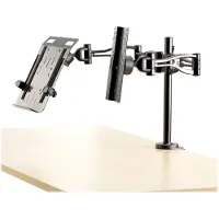 Fellowes Professional Series Depth Adjustable Dual Monitor Arm - Monteringssett - justerbar arm - for 2 skjermer - jern - svart - skrivebordsmonterbar