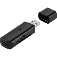 Vivanco - Kortleser (MS, SD, MS Duo, MS PRO Duo, RS-MMC, microSD, SDHC, MS Micro, SDXC) - USB 2.0
