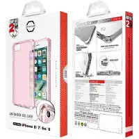 Itskins Spectrum Clear - Baksidedeksel for mobiltelefon - Impacthane - Lys lyserød - for Apple iPhone 6, 6s, 7, 8