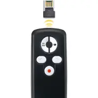 Genius Computer Technology Media Pointer 1000, RF, USB, 10 m, Sort