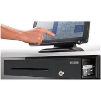 Safescan -kasseskuff SD-3540 Standard Duty, svart, 8 justerbare myntrom, 4 seddelrom, avtakbar (132-0424)