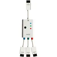 Sinox beslag Sinox SXV1952, 1,5 m, HDMI Type A (Standard), 3 x HDMI Type A (Standard), Hvit