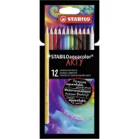 Stabilo aquacolor ARTY, Flerfarget, 12 stykker