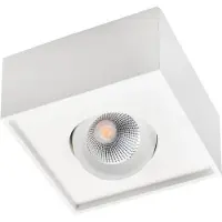 SG ARMATUREN Loftarmatur Cube Lux 1x7W 2700K, 540 lumen, hvid
