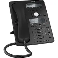 Snom D745 - VoIP-telefon - treveis anropskapasitet - SIP - 12 linjer - svart