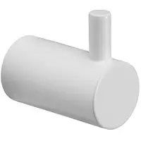 Pressalit Towel hook matt white w/pin 2 pcs.