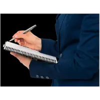Leitz Office - Notatbok - trådbundet - A5 - 90 ark / 180 sider - kvadratisk - gul - polypropylen (PP)