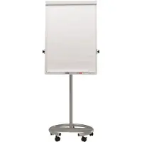 MAUL MAULoffice, Frittstående, 700 x 1000 mm, Portrett, Stål, Stål, Sølv