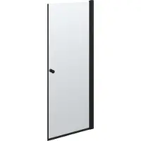 Dansani A81-03 brusedør 200 x 77-79 cm sort/klart glas