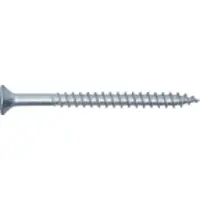 Itw Spunskrue SPUN+ 6x120/60mm undersænket hoved, elforzinket med TX30 kærv delgevind, udvendige ribber - (100 stk.)