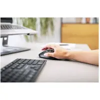 Cherry DW 9500 SLIM - Tastatur- og mussett - trådløs - 2.4 GHz, Bluetooth 4.0 - Spansk - tastsvitsj: SX - grå, svart - plastfri emballasje