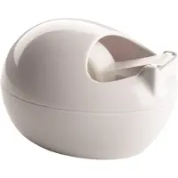 3M Scotch by Karim Rashid - Dispenser med kontortape - skrivebord - 19 mm x 7.5 m - hvit dispenser, usynlig