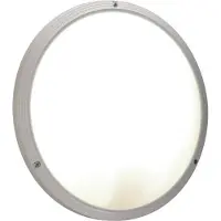 SOLAR PLUS Rillo PC loft- og vægarmatur 1xE27 opal afskærmning Ø335 mm m/sensor hvid - PROFESSIONEL