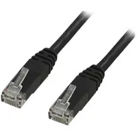 X-SHIELD - Koppeledning - RJ-45 (hann) til RJ-45 (hann) - 5 m - UTP - CAT 6 - halogenfri, formet - svart
