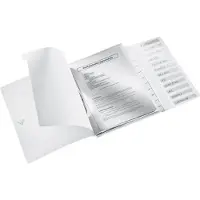 Leitz WOW - Klassifikasjonsmappe - 12 rom - 12 deler - bokryggbredde: 17 mm - for A4 (210 x 297 mm) - kapasitet: 200 ark - med fliker - hvit
