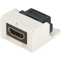 Panduit MINI-COM HDMI Coupler Module - HDMI-kobler - HDMI hunn til HDMI hunn - gulaktig hvit