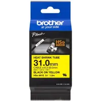 Brother HSe-661E - Svart på gult - Rull (3,1 cm x 1,5 m) 1 kassett(er) hengepakke - varmekrympetape