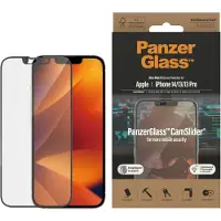 PanzerGlass CamSlider skjermbeskytter i herdet glass for iPhone 14/13/13 Pro