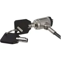 StarTech.com Startech 6ft (2m) Laptop Cable Lock with Keys, Keyed Security Cable Lock for Compatible K-Slot Laptops, Desktops, Computers & Other Devices, Anti-Theft Vinyl Coated Steel Cable Lock - 6 ft Keyed Cabl