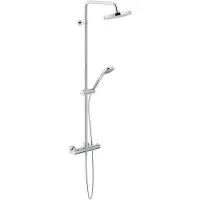 Nobili dusjsystem med termostat, forkrommet