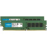 Crucial - DDR4 - sett - 16 GB: 2 x 8 GB - DIMM 288-pin - 3200 MHz / PC4-25600 - CL22 - 1.2 V - ikke-bufret - ikke-ECC