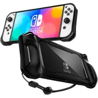 Spigen ACS04020 Rugged Armor deksel til Nintendo Switch OLED, svart/mattsvart