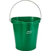 Vikan Spand til fødevarer, , 31,8x32,5cm, 12 l, grøn, PP/rustfrit stål